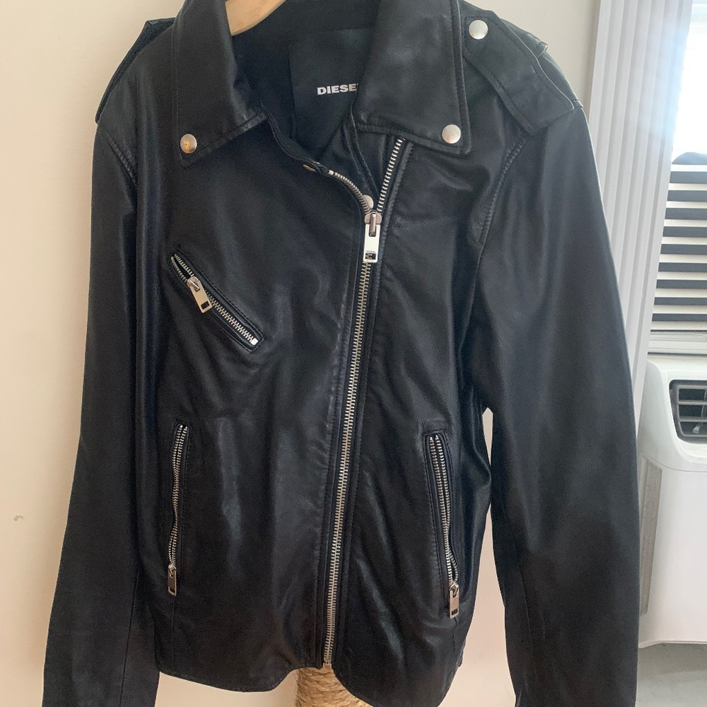 Diesel leather jacket for woman size M